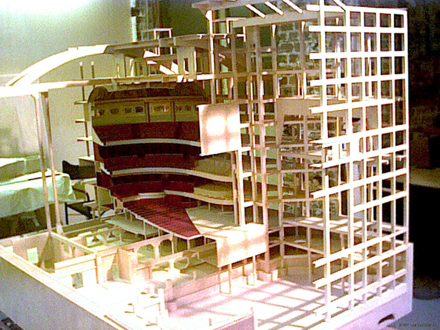 Model of the 'Théâtre des Champs-Elysées'