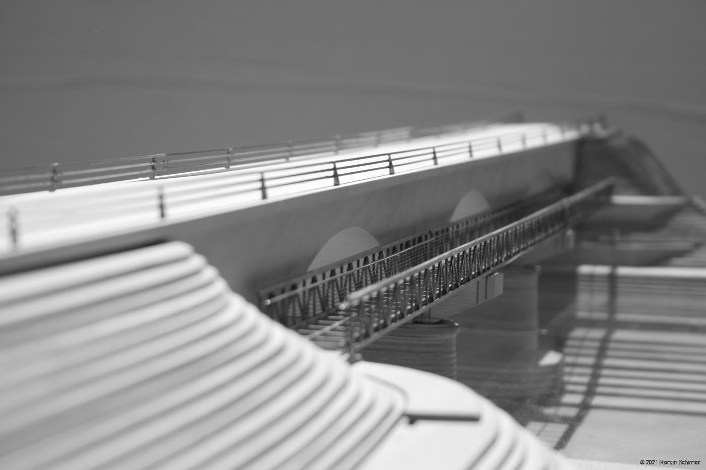 Model of the Bridge of Chateau Gontier