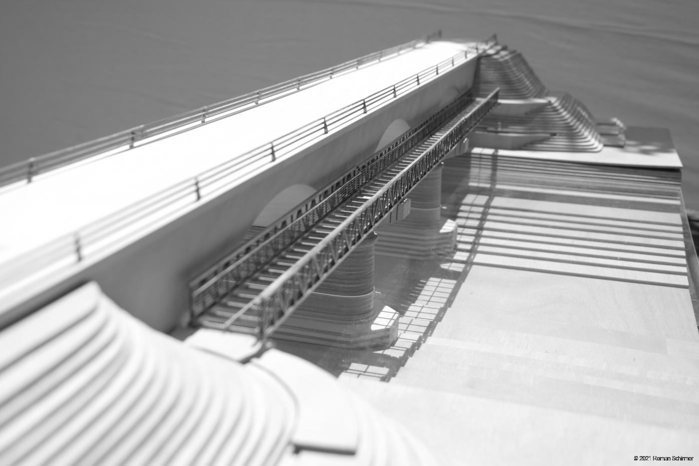 Model of the Bridge of Chateau Gontier